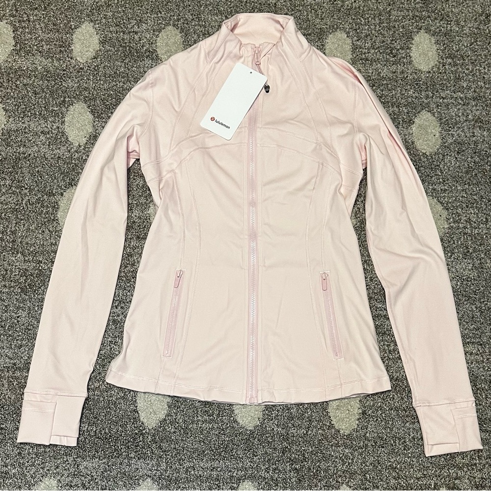 lululemon athletica Light Pink Full-Zip Bomber Jacket